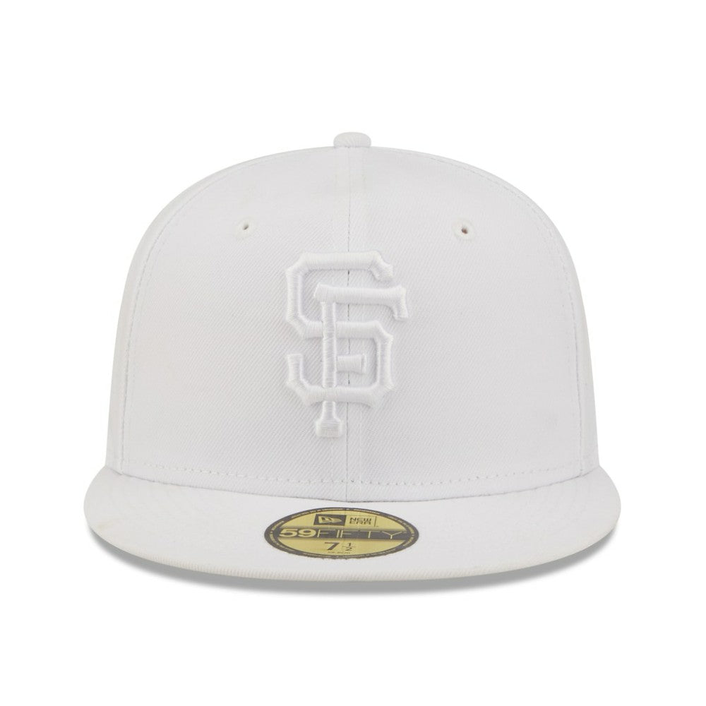 San Francisco Giants New Era White on White 59FIFTY Fitted Hat Hats