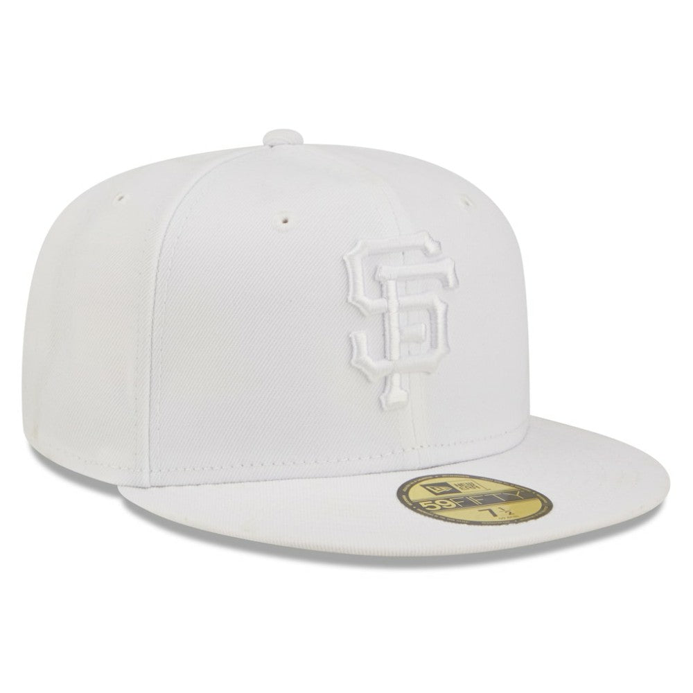 San Francisco Giants New Era White on White 59FIFTY Fitted Hat Hats