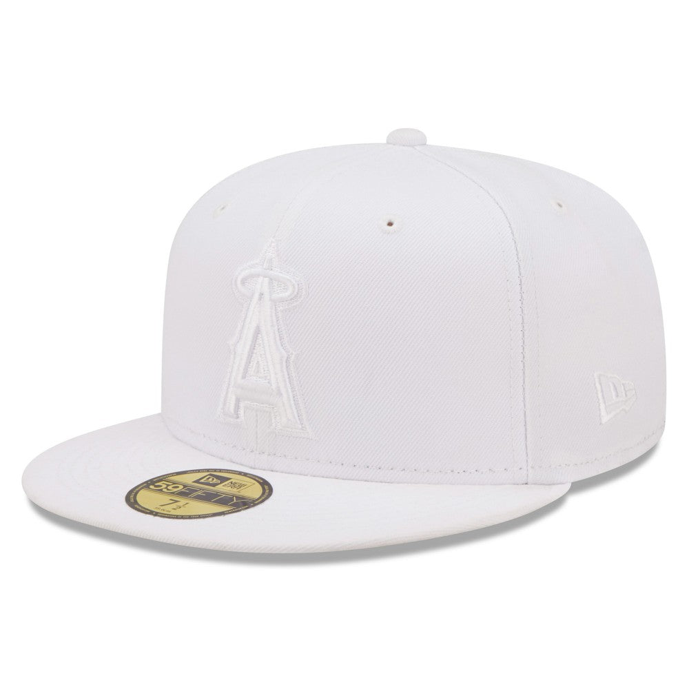 Los Angeles Angels New Era White on White 59FIFTY Fitted Hat Hats