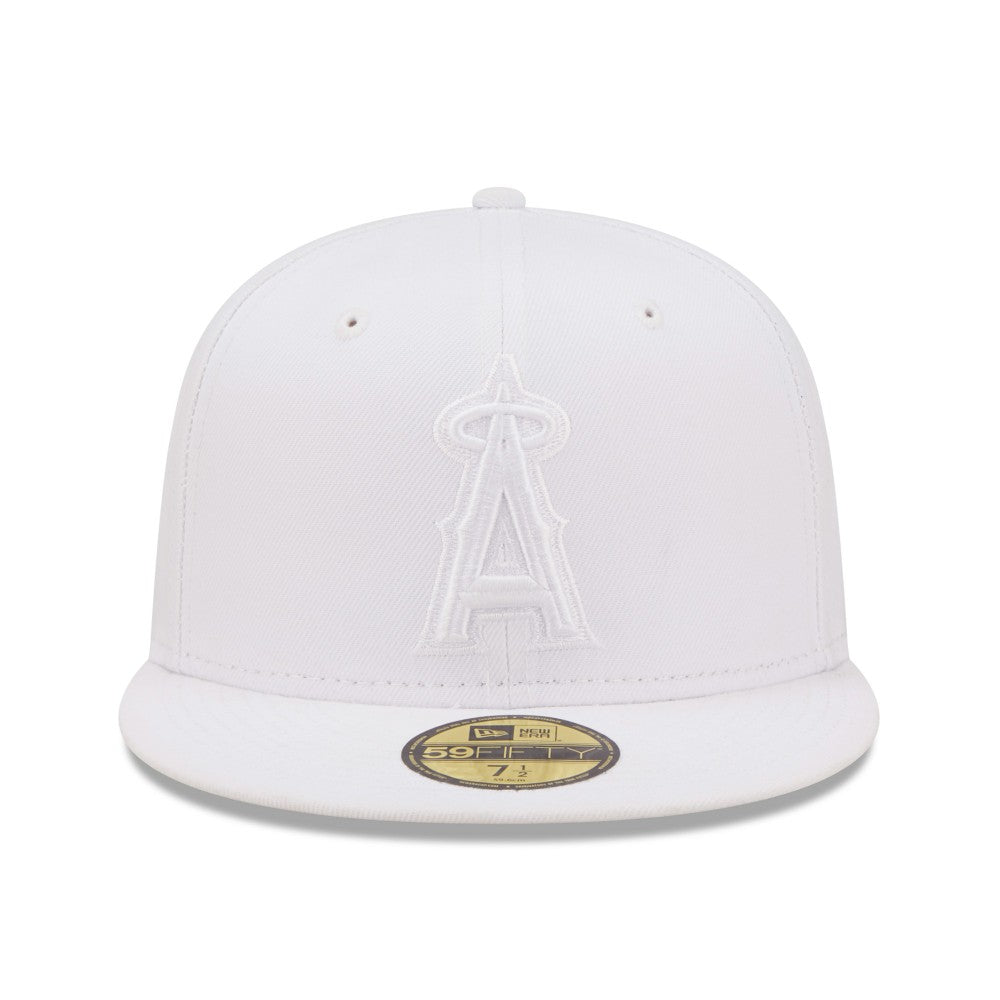 Los Angeles Angels New Era White on White 59FIFTY Fitted Hat Hats