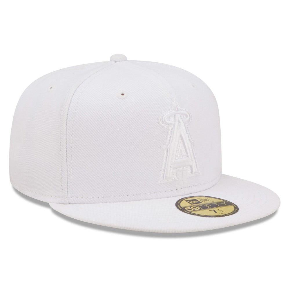 Los Angeles Angels New Era White on White 59FIFTY Fitted Hat Hats