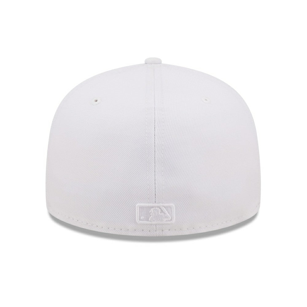 San Diego Padres New Era White on White 59FIFTY Fitted Hat Hats
