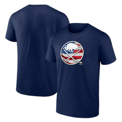 NHL Buffalo Sabres Banner Wave Logo T-Shirt - Navy