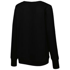 Washington Commanders Cuce Women's Sequin Logo V-Neck Pullover Sweatshirt Black
