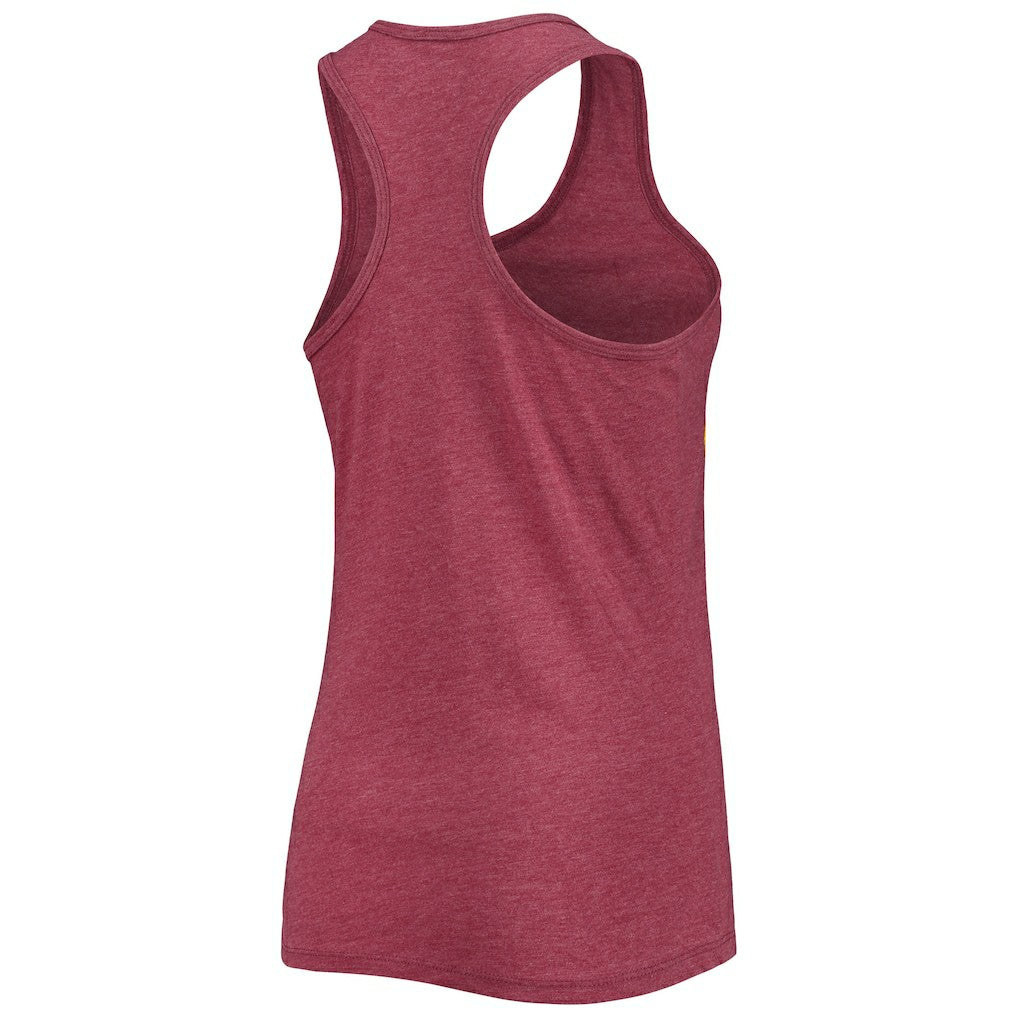 Washington Commanders New Era Women's Scoop Neck Racerback Tank Top Burgundy