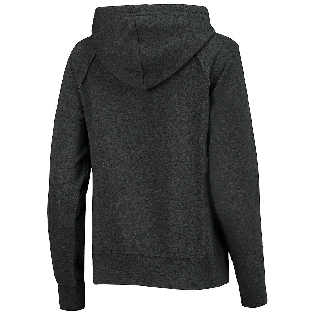 Washington Commanders New Era Women's Raglan Pullover Hoodie Heathered Charcoal