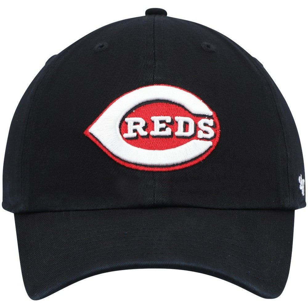 Cincinnati Reds '47 Clean Up Adjustable Hat - Black Hats