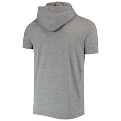 Las Vegas Raiders New Era Team Brushed Hoodie T-Shirt Heathered Gray