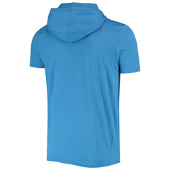 Los Angeles Rams New Era Team Brushed Hoodie T-Shirt Heathered Blue