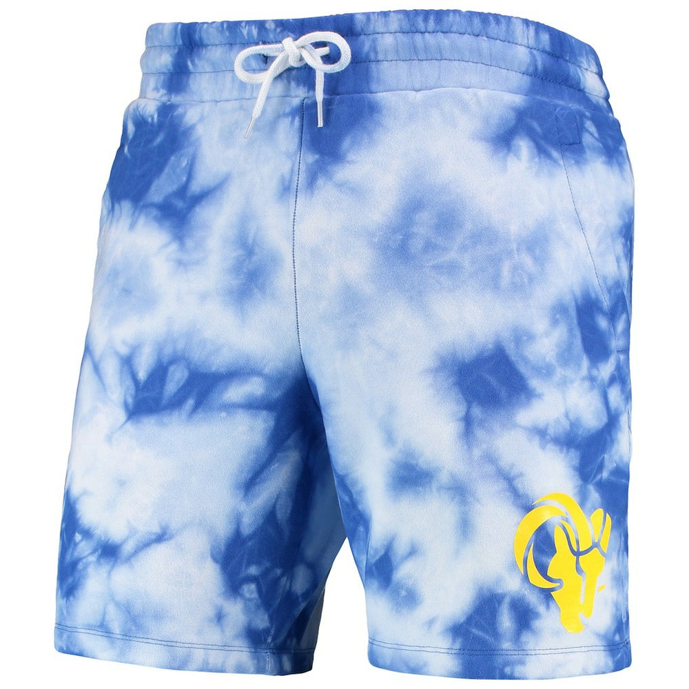 Los Angeles Rams New Era Tie-Dye Shorts Royal