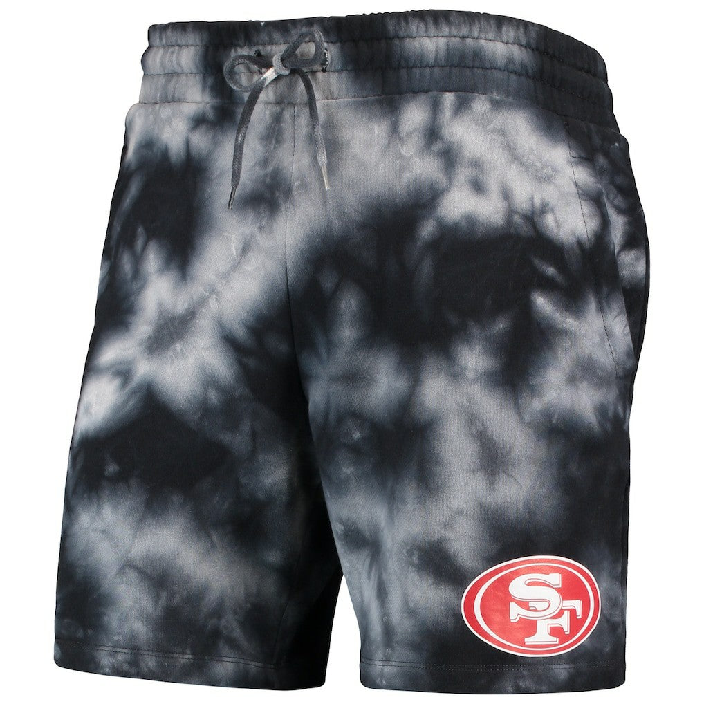 San Francisco 49ers New Era Tie-Dye Shorts Black