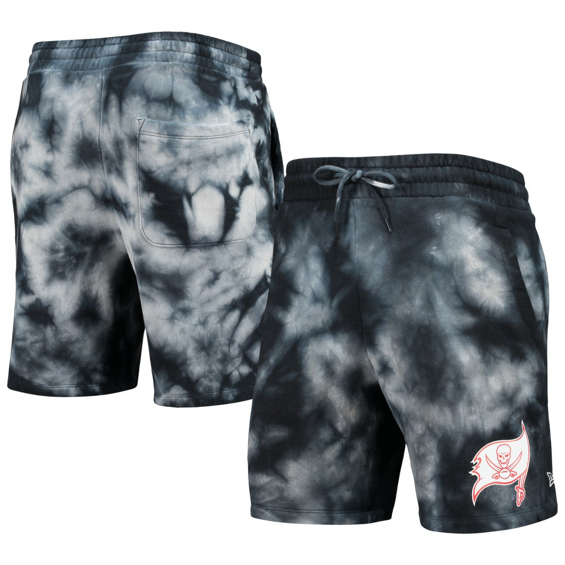 Tampa Bay Buccaneers New Era Tie-Dye Shorts Black