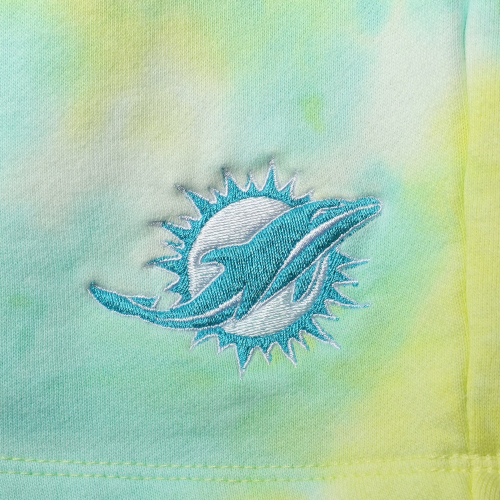 Miami Dolphins New Era Tie-Dye Shorts White