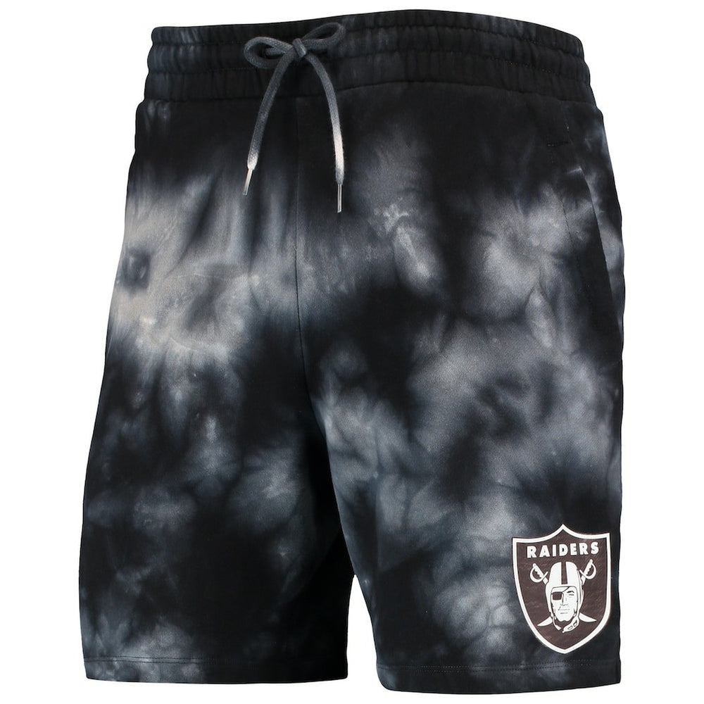 Las Vegas Raiders New Era Tie-Dye Shorts Black