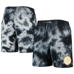 Pittsburgh Steelers New Era Tie-Dye Shorts Black