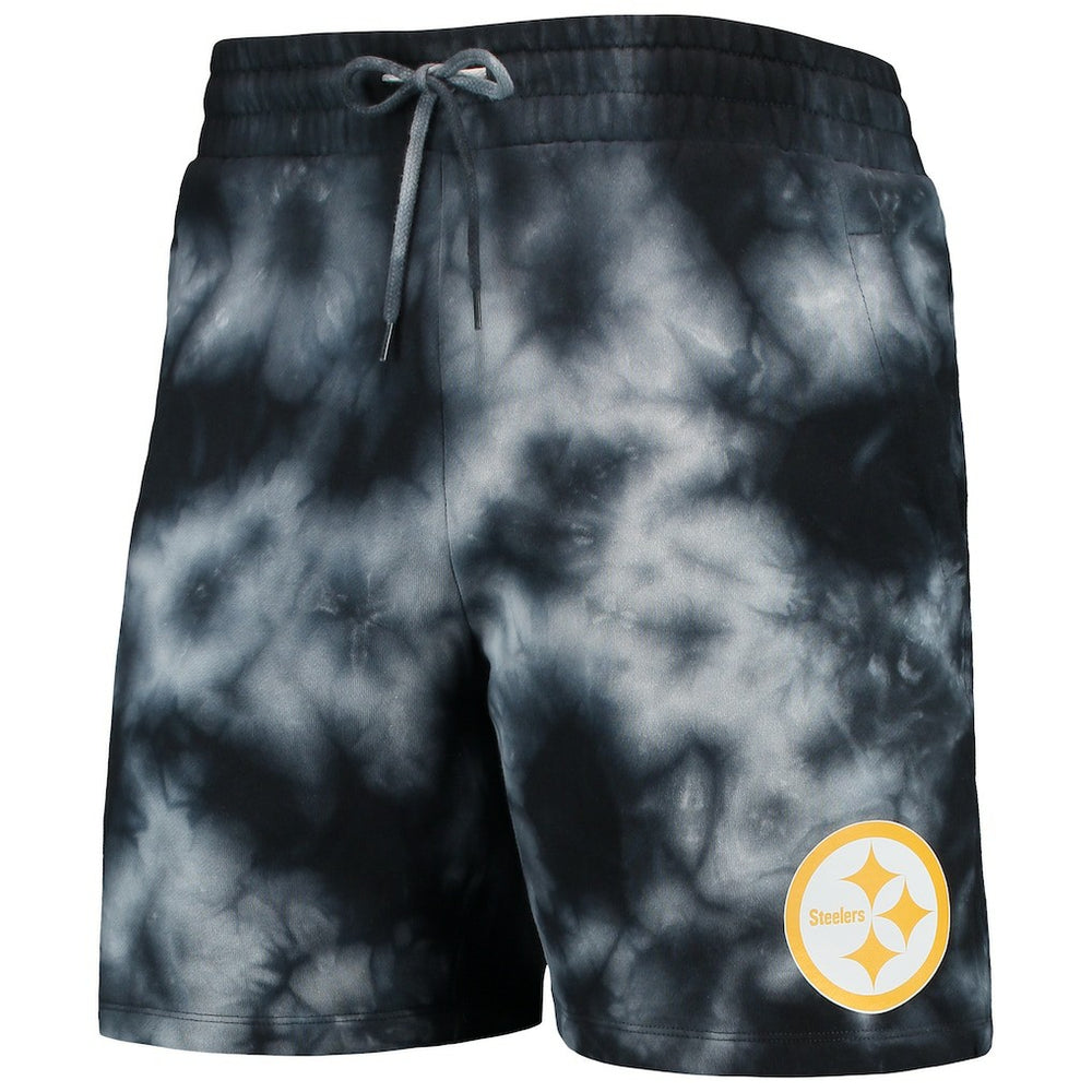 Pittsburgh Steelers New Era Tie-Dye Shorts Black