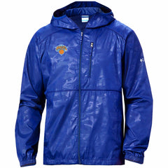 New York Knicks Camo Flash Forward Full-Zip Windbreaker Jacket Blue