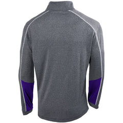 Charlotte Hornets Omni-Wick Shotgun 2.0 Quarter-Zip Pullover Top Heathered Gray/Purple