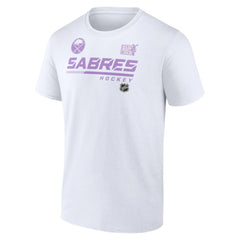 NHL Buffalo Sabres NHL Hockey Fights Cancer T-Shirt - White