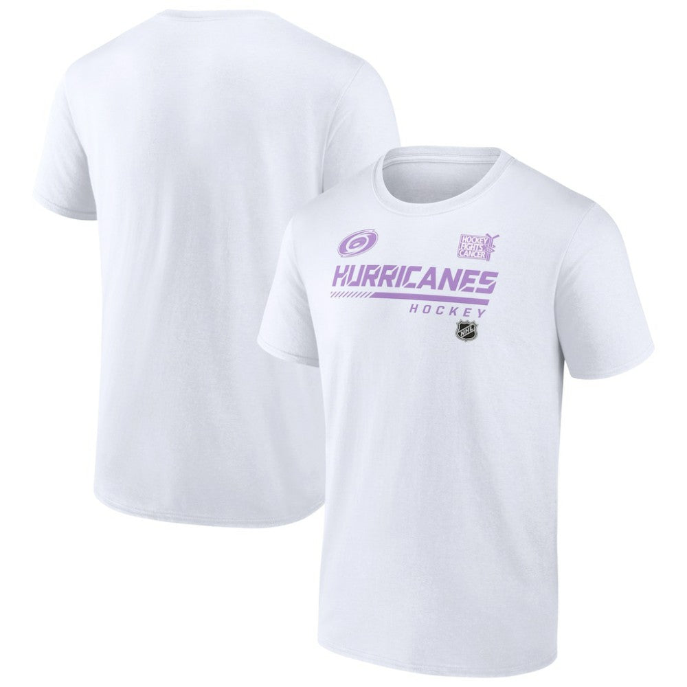 NHL Carolina Hurricanes NHL Hockey Fights Cancer T-Shirt - White