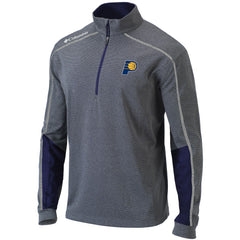 Indiana Pacers Omni-Wick Shotgun 2.0 Quarter-Zip Pullover Top Heathered Gray/Navy