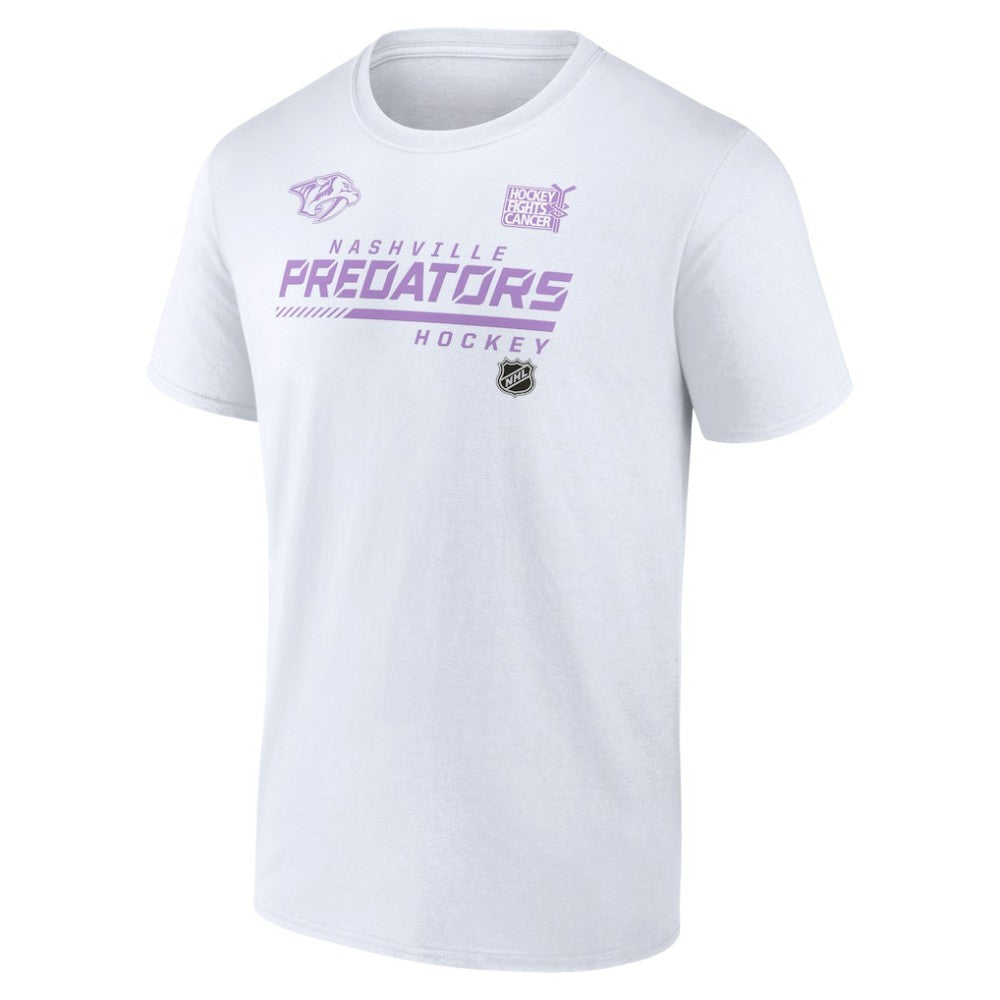 NHL Nashville Predators NHL Hockey Fights Cancer T-Shirt - White