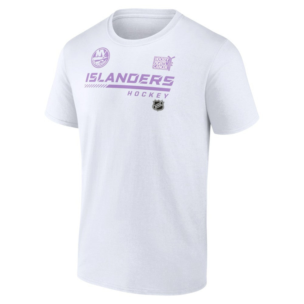 NHL New York Islanders NHL Hockey Fights Cancer T-Shirt - White