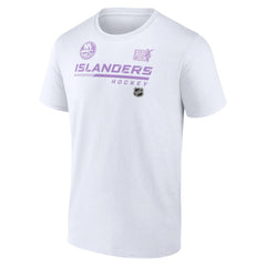 NHL New York Islanders NHL Hockey Fights Cancer T-Shirt - White