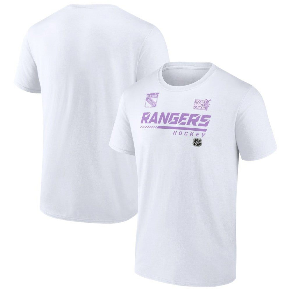 NHL New York Rangers NHL Hockey Fights Cancer T-Shirt - White