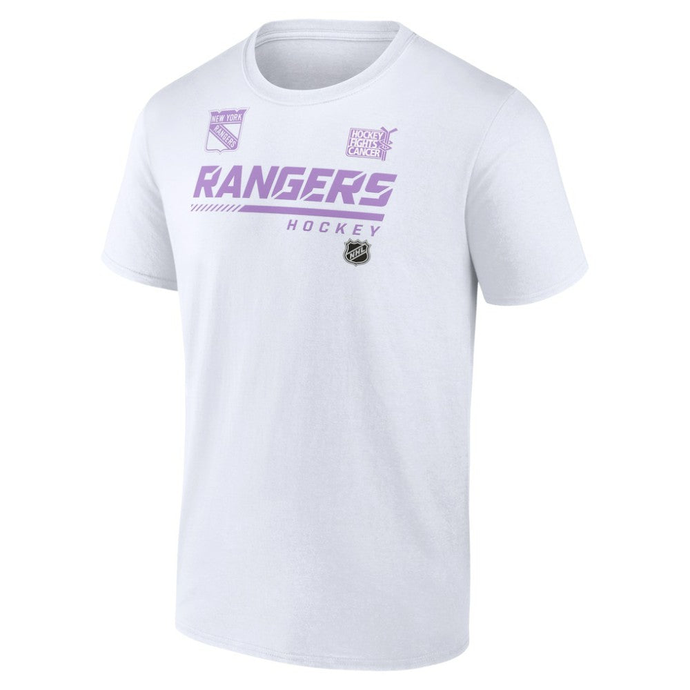 NHL New York Rangers NHL Hockey Fights Cancer T-Shirt - White