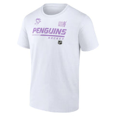 NHL Pittsburgh Penguins NHL Hockey Fights Cancer T-Shirt - White