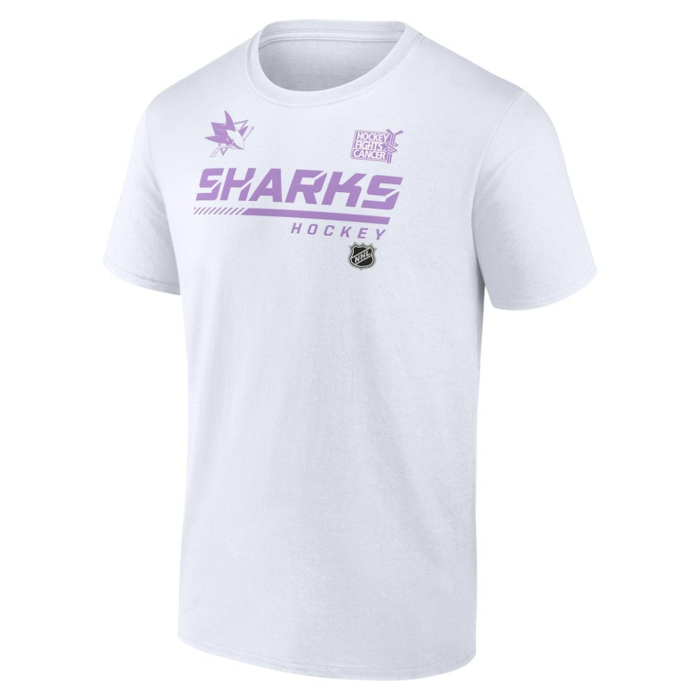 NHL San Jose Sharks NHL Hockey Fights Cancer T-Shirt - White