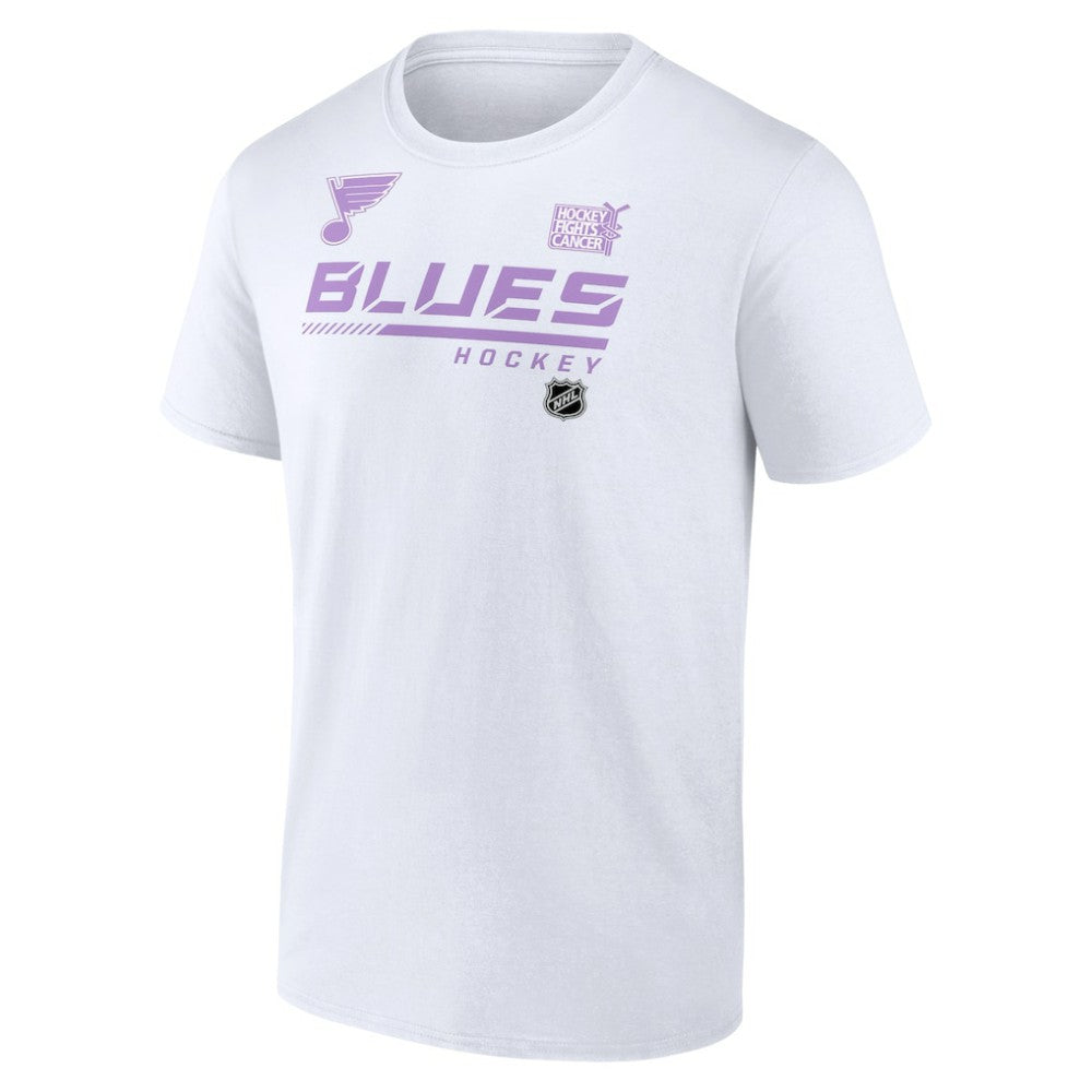 NHL St. Louis Blues NHL Hockey Fights Cancer T-Shirt - White
