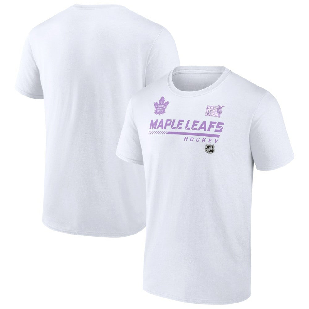 NHL Toronto Maple Leafs NHL Hockey Fights Cancer T-Shirt - White