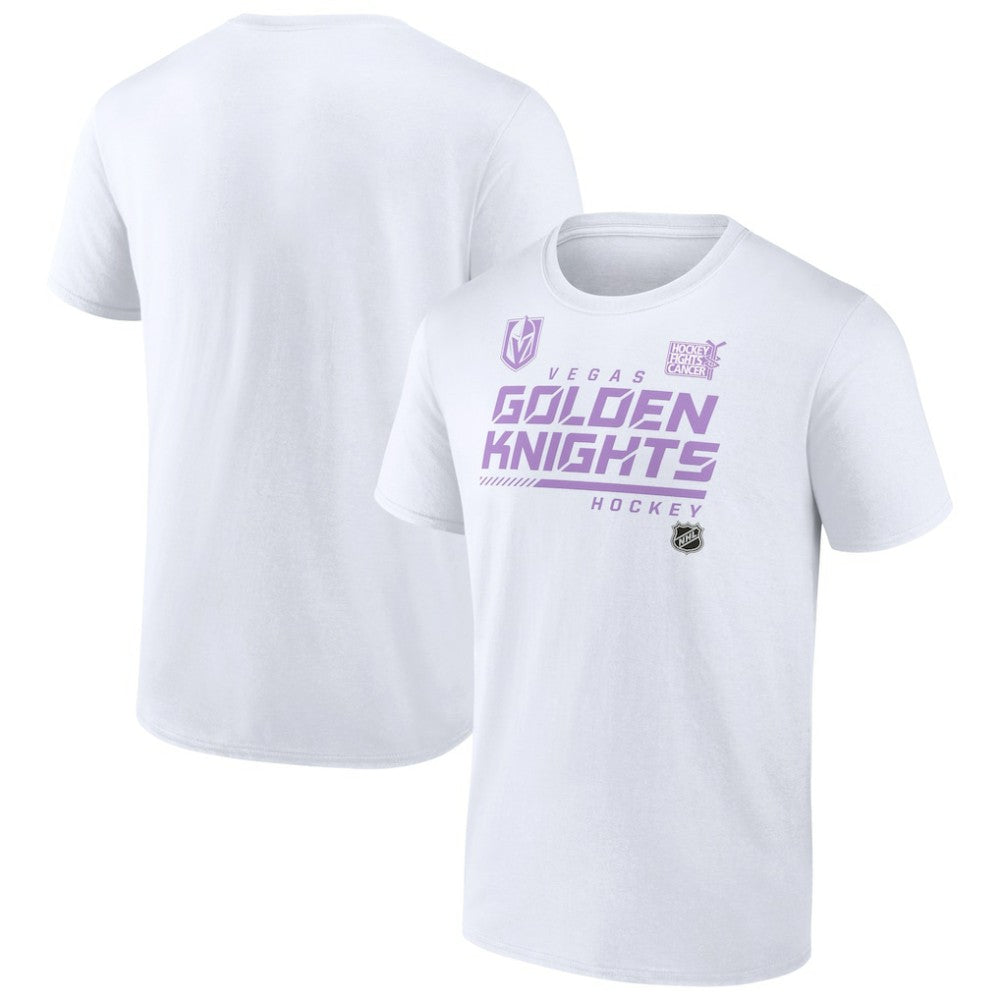 NHL Vegas Golden Knights NHL Hockey Fights Cancer T-Shirt - White