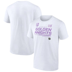 NHL Vegas Golden Knights NHL Hockey Fights Cancer T-Shirt - White