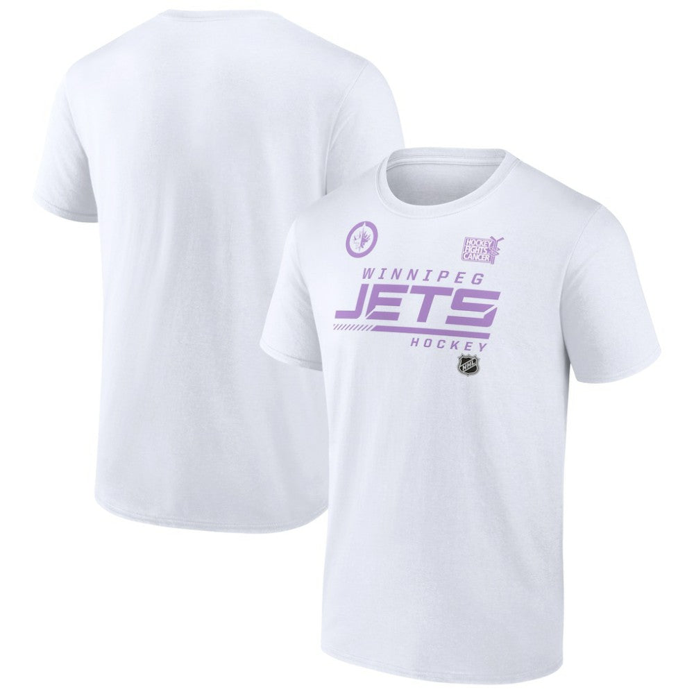NHL Winnipeg Jets NHL Hockey Fights Cancer T-Shirt - White