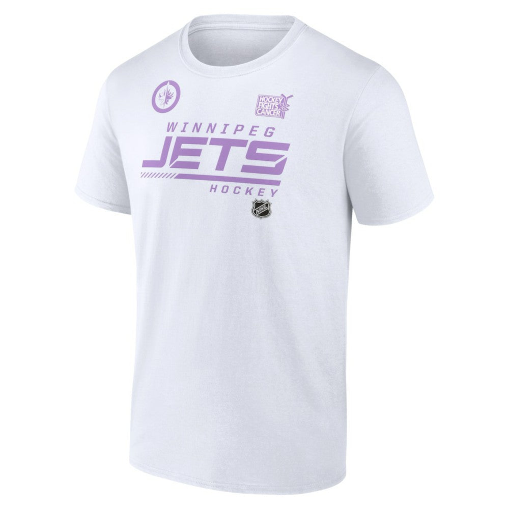 NHL Winnipeg Jets NHL Hockey Fights Cancer T-Shirt - White