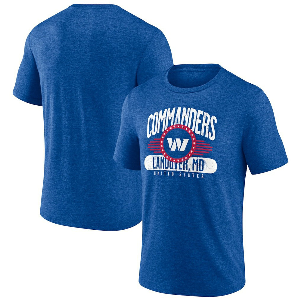 Washington Commanders Badge of Honor Tri-Blend T-Shirt Royal