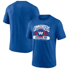 Washington Commanders Badge of Honor Tri-Blend T-Shirt Royal