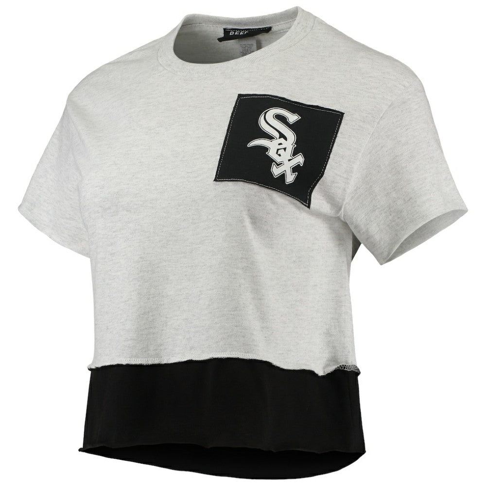 Chicago White Sox Refried Apparel Women's Cropped T-Shirt - Heathered Gray T-shirts