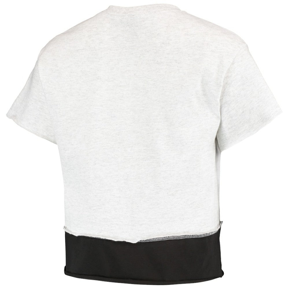 San Diego Padres Refried Apparel Women's Cropped T-Shirt - Gray T-shirts