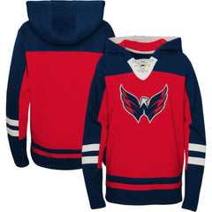 NHL Washington Capitals Youth Ageless Revisited Home Lace-Up Pullover Hoodie - Red