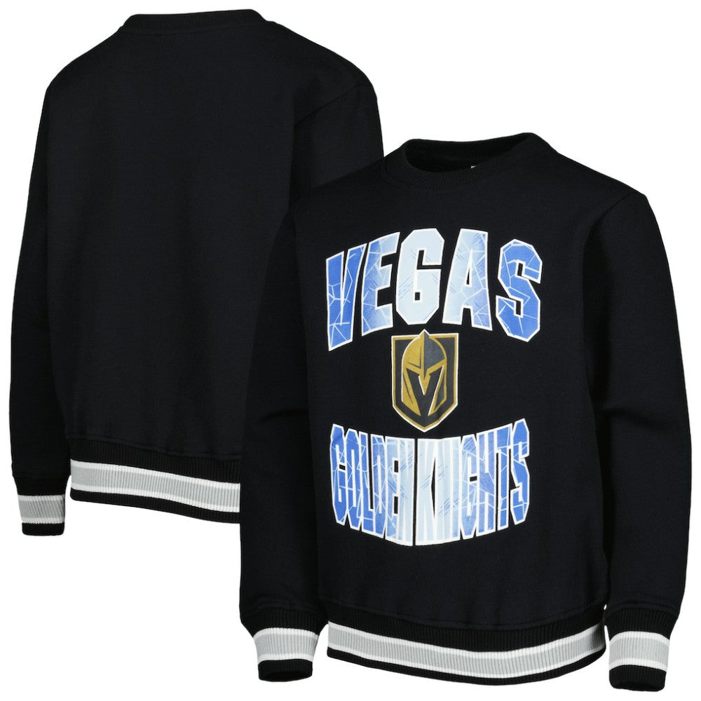 NHL Vegas Golden Knights Youth Classic Blueliner Pullover Sweatshirt - Black