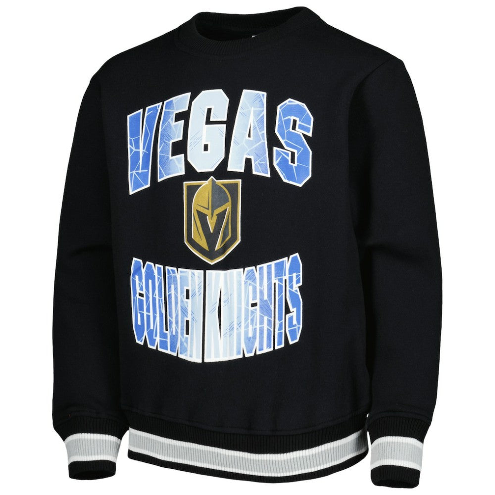 NHL Vegas Golden Knights Youth Classic Blueliner Pullover Sweatshirt - Black