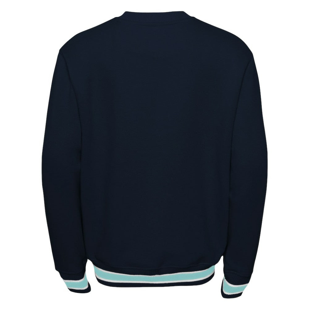 NHL Seattle Kraken Youth Classic Blueliner Pullover Sweatshirt - Deep Sea Blue