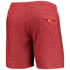Atlanta Falcons Naples Layered Leaves Swim Trunks Red