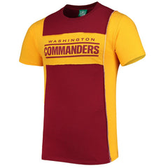 Washington Commanders Refried Apparel Split Side T-Shirt Burgundy