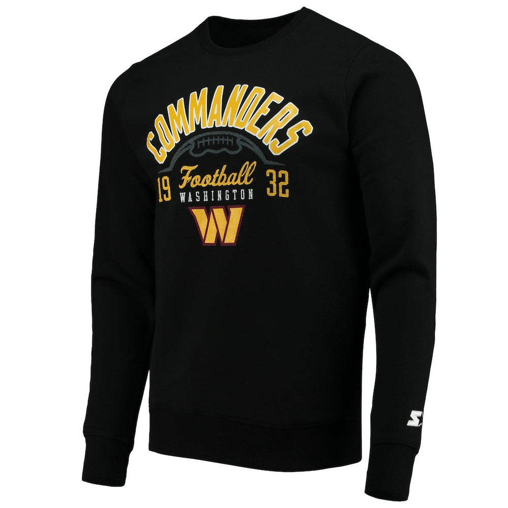 Washington Commanders Starter Pullover Sweatshirt Black