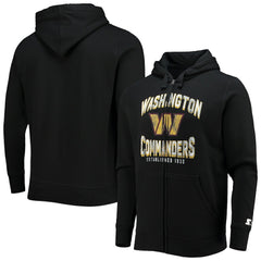Washington Commanders Starter Post-Season Full-Zip Hoodie Black